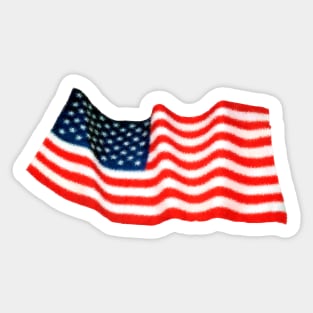 American Flag Sticker